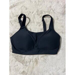 Lululemon Black Adjustable Sports Bra 36D With Perforated Details Nylon/Elastane